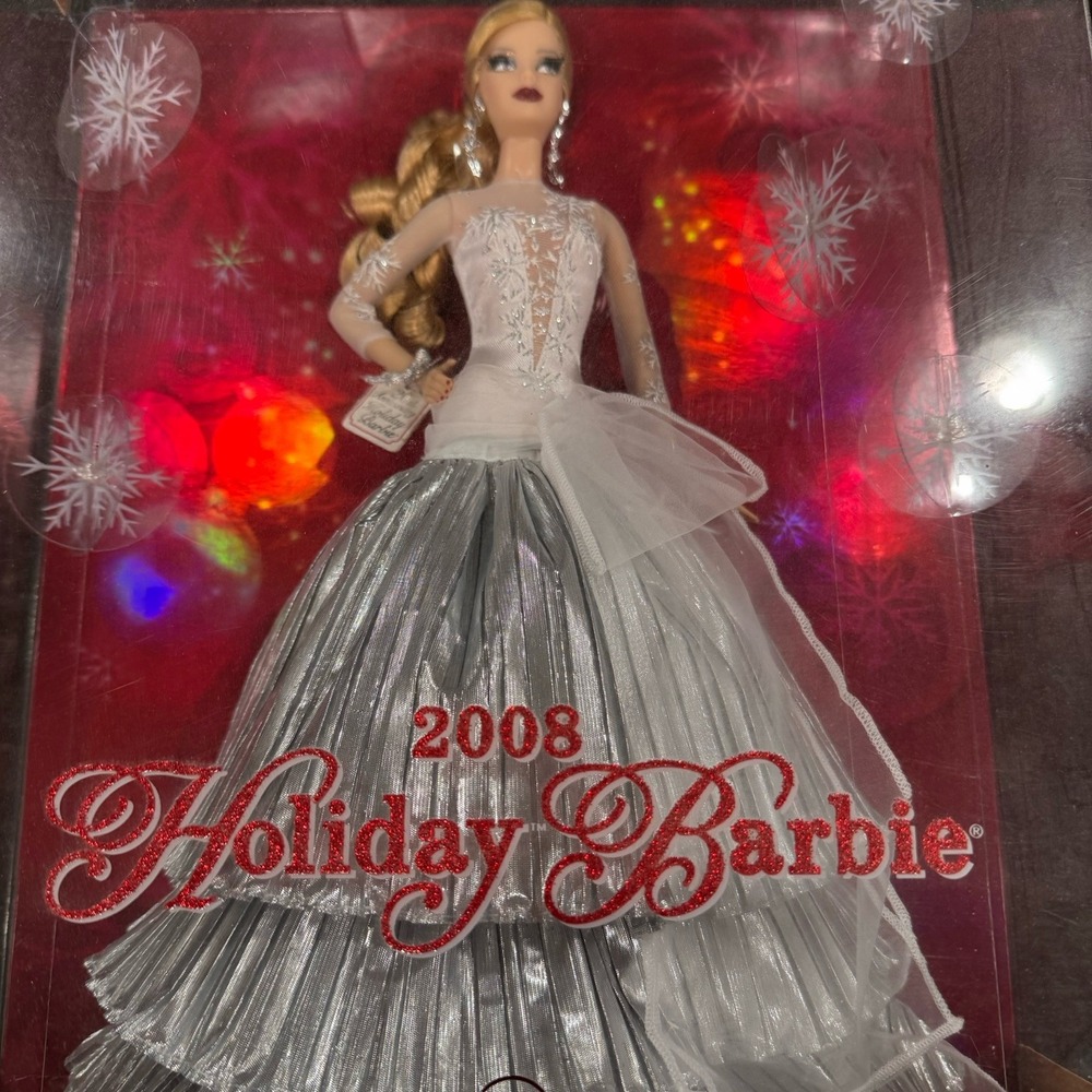 Holiday 2008 Barbie Doll Silver Dress (D-4)